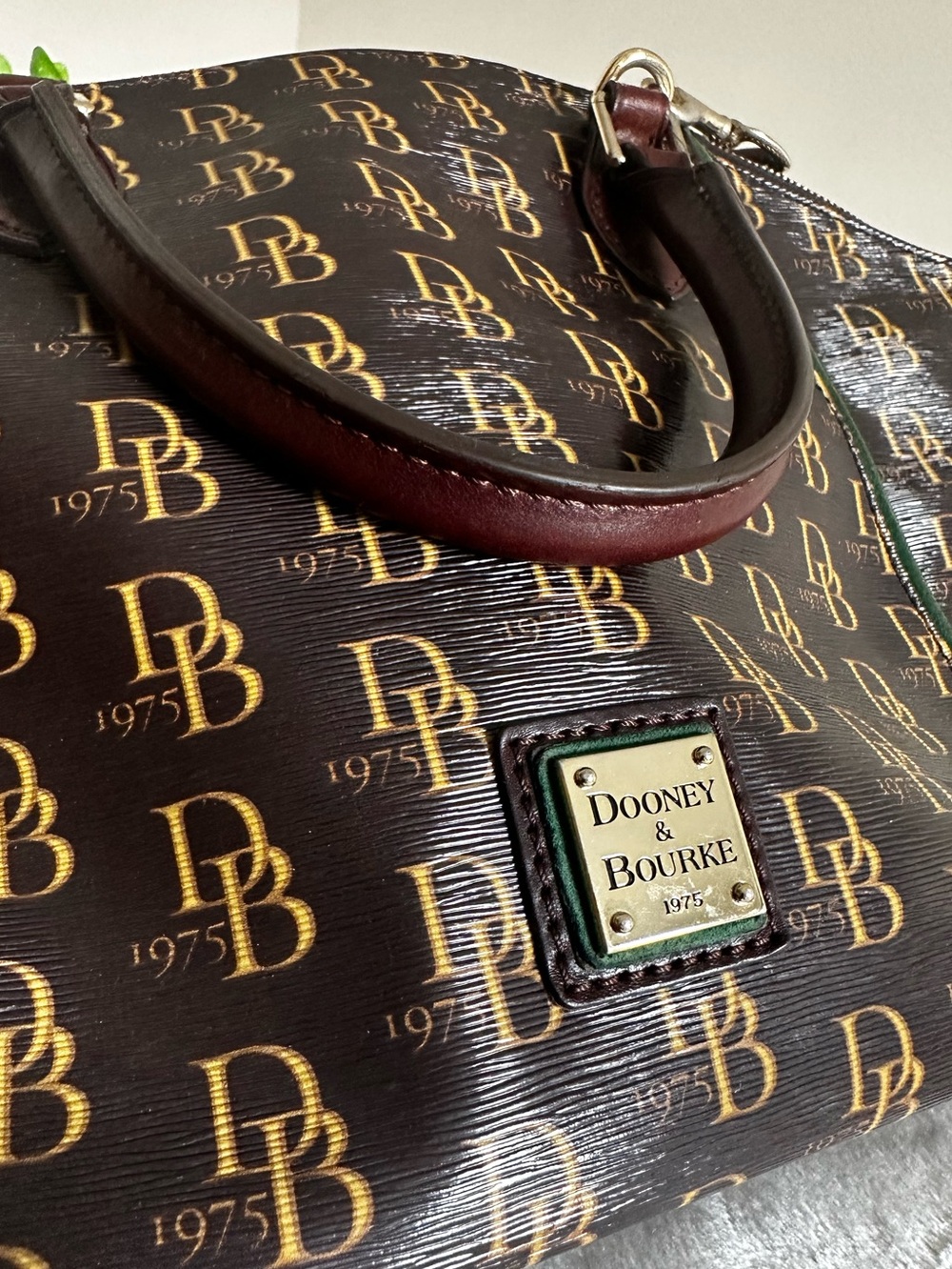 Dooney & Bourke 1975 Sydney Monogram Satchel